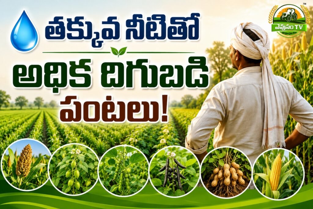 తక్కువ నీటితో అధిక దిగుబడి పంటలు ఏవి? రైతులు తప్పక తెలుసుకోవాల్సిన పంటలు